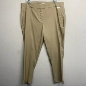 Calvin Klein ankle taper trouser pants cream women’s 20?